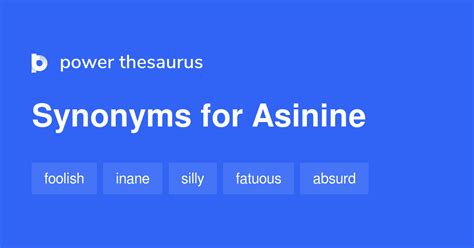 asinine synonym